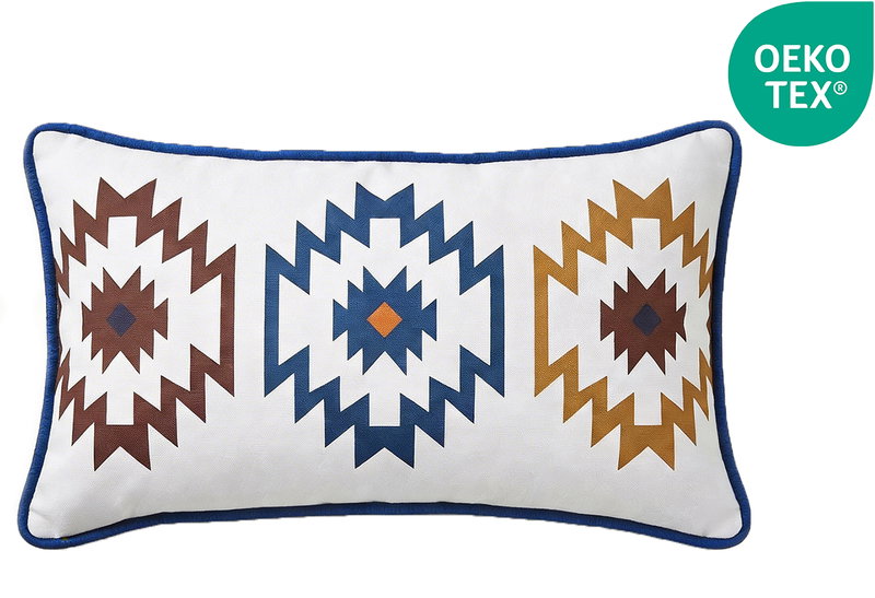 Διακοσμητικό Μαξιλάρι Zakartex Boho Blue 50x30cm