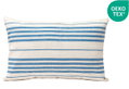 Διακοσμητική Μαξιλαροθήκη Zakartex Ecru Blue Stripes 50x30cm