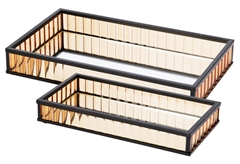 Σετ Διακοσμητικός Δίσκος Μαύρος 2τμχ