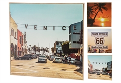 Κάδρο Summer Vibes 38x38cm σε 3 Σχέδια