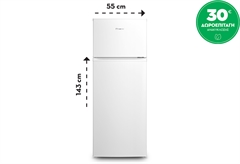 Inventor DP1430WEL Ψυγείο Δίπορτο