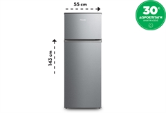 Inventor DP1430SEL Ψυγείο Δίπορτο