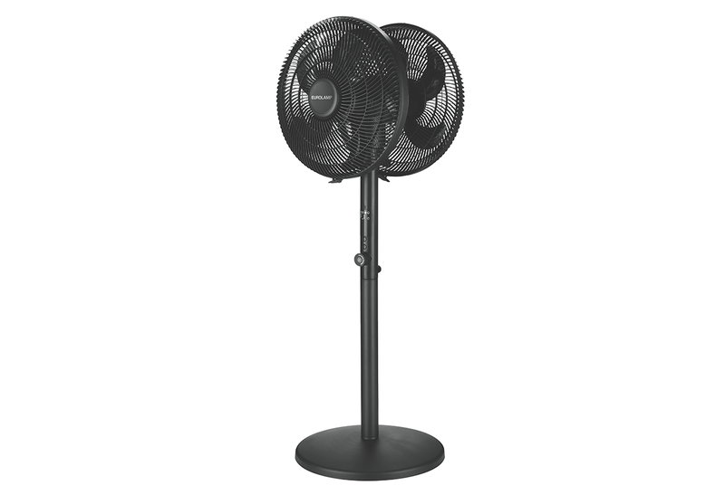 Eurolamp Ανεμιστήρας Ορθοστάτης Φ40cm 120W με Διπλή Κεφαλή