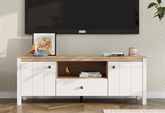 Έπιπλο Τηλεόρασης Bedford Λευκό M143xΠ40xY53cm