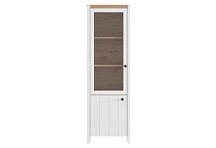 Βιτρίνα Bedford Μ60xΠ33.5xΥ191cm Λευκό