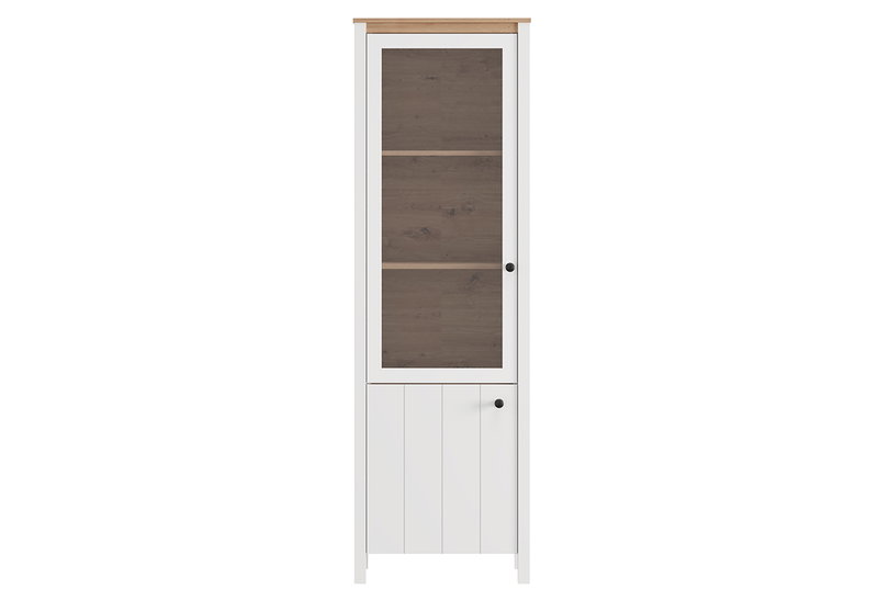 Βιτρίνα Bedford Μ60xΠ33.5xΥ191cm Λευκό