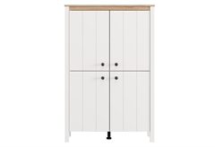 Βιτρίνα Bedford Μ85.5xΠ33.5xΥ130.5cm Λευκό