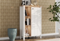 Βιτρίνα Bedford Μ73xΠ33.5xΥ117.5cm Λευκό