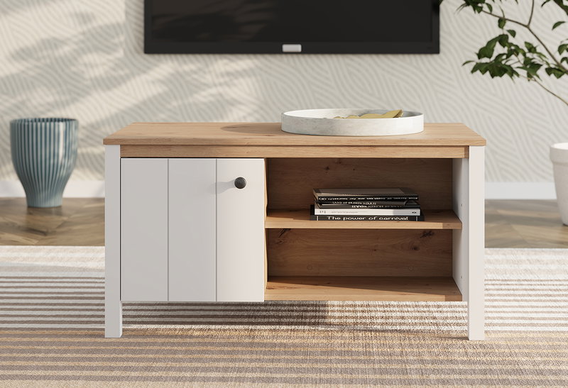Τραπέζι Bedford Λευκό M101xΠ54.5xY53cm