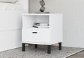 Κομοδίνο Bitinia Λευκό Μ38.5xΠ35xΥ45.5cm