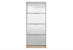Παπουτσοθήκη Hugo με Καθρέπτη M67xΠ28xΥ156cm Γκρι/Oak