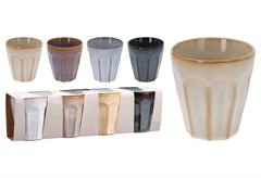Σετ Κούπες Stoneware 250ml 4τμχ