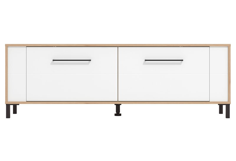 Έπιπλο Τηλεόρασης Durham Λευκό/Oak M157xΠ40xY52cm
