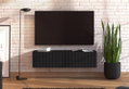 Έπιπλο Τηλεόρασης Επιτοίχιο Antibes Μαύρο M128xΠ42xY32cm