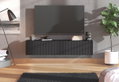 Έπιπλο Τηλεόρασης Επιτοίχιο Antibes Μαύρο M154xΠ42xY32cm