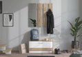 Έπιπλο Εισόδου Rimini Μ91.5xΠ28xΥ202cm Λευκό/Natural