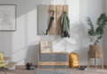 Έπιπλο Εισόδου Rimini Μ91.5xΠ28xΥ202cm Γκρι/Natural
