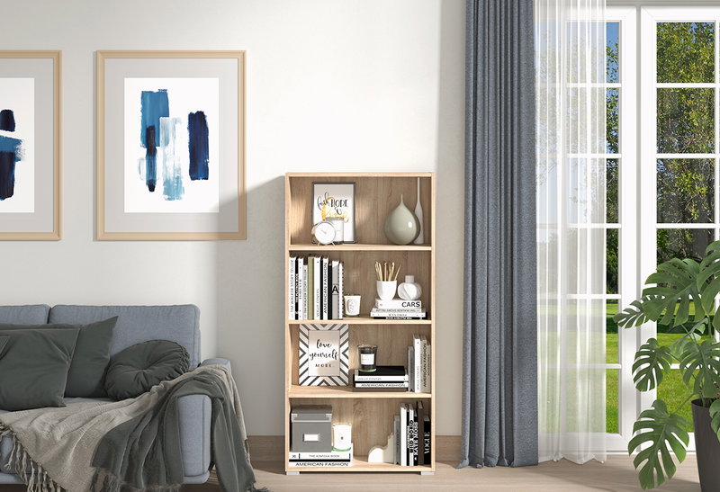 Βιβλιοθήκη Tomar M70xΠ24.5xΥ142cm Natural