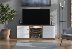 Έπιπλο Τηλεόρασης Forma Ideale Burgundy Λευκό/Δρυς M157xΠ40xΥ59.5cm