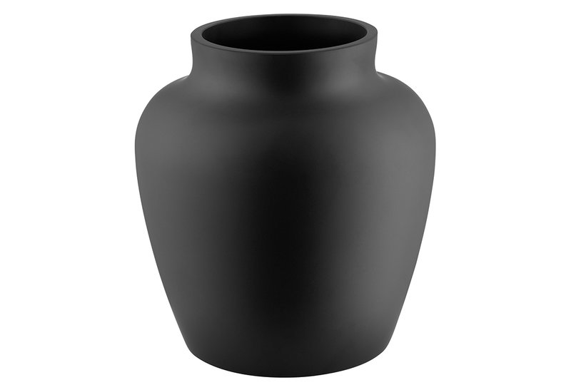 Βάζο Γυάλινο Eglo Living Asindro 15cm Μαύρο