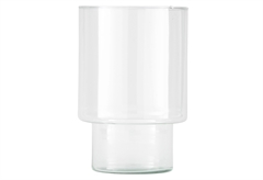 Βάζο Γυάλινο Eglo Living Delnite 20cm Clear Glass