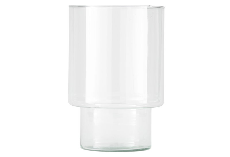 Βάζο Γυάλινο Eglo Living Delnite 20cm Clear Glass