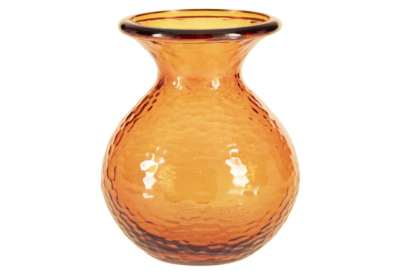 Βάζο Γυάλινο Eglo Living Dahukeng 18.5cm Πορτοκαλί
