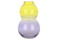 Βάζο Γυάλινο Eglo Living Bevato 28cm Κίτρινο Λιλά