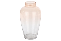 Βάζο Γυάλινο Eglo Living Kenyasi 27cm Ροζ