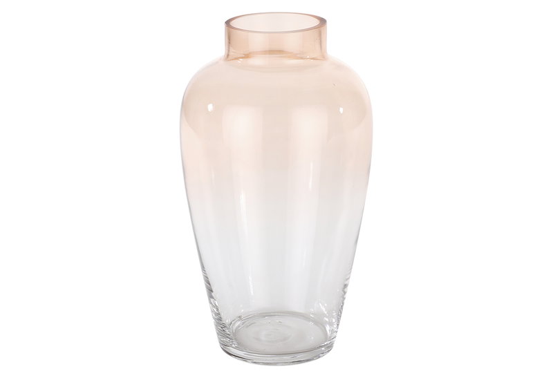 Βάζο Γυάλινο Eglo Living Kenyasi 27cm Ροζ