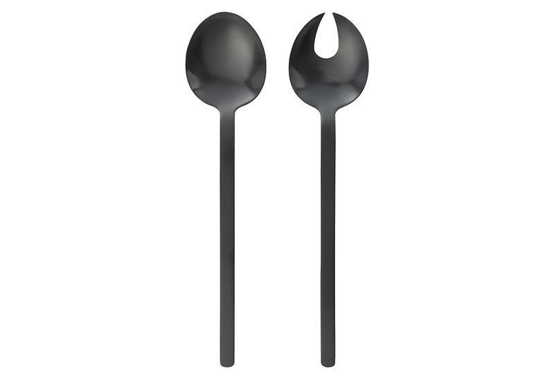 Κουταλοπίρουνο Σαλάτας Eglo Living Seoni 29cm Μαύρο