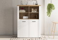 Βιτρίνα Valencia Μ103.5xΠ41xΥ143cm Λευκή
