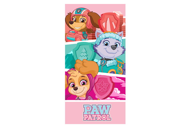 Πετσέτα Θαλάσσης Paw Patrol 140x70cm Ροζ