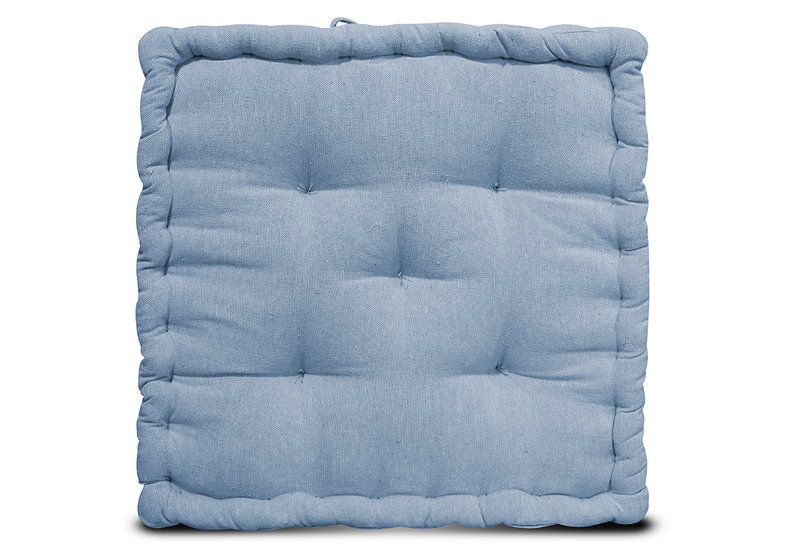 Μαξιλάρι Δαπέδου Easy Home Indra 60x60cm Ανοιχτό Μπλε