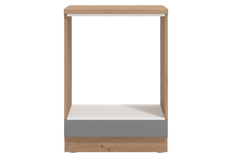 Κάτω Ντουλάπι Valencia Μ60xΠ55xΥ82cm Γκρι/Natural