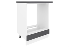 Κάτω Ντουλάπι Φούρνου Prod Alcar Nera Μ60xΠ46xΥ84cm Λευκό/Ανθρακί