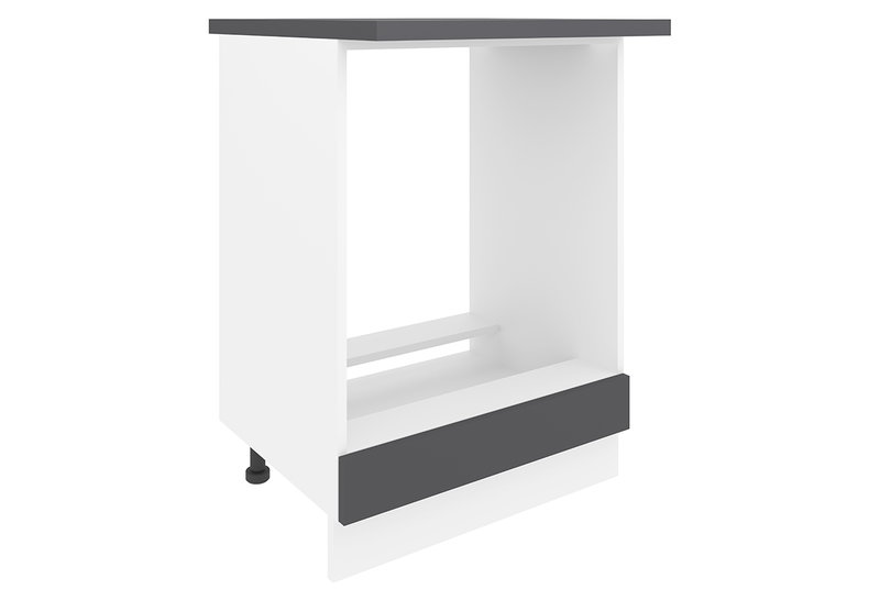 Κάτω Ντουλάπι Φούρνου Nera Μ60xΠ46xΥ84cm Λευκό/Ανθρακί