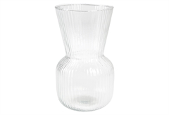 Βάζο Γυάλινο Basic 16cm Διάφανο