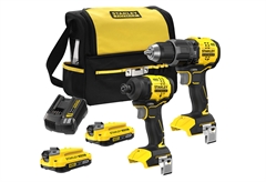 Σετ Stanley Fatmax Κρουστικό Δραπανοκατσάβιδο & Παλμικό Κατσαβίδι SFMCK201D2S-QW 18V με 2 Μπαταρίες