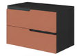 Πάγκος Επίπλου Μπάνιου Savini Due Winter Nero Matt-Mattone Liscio 100cm