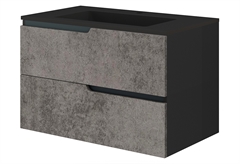 Πάγκος Επίπλου Μπάνιου Savini Due Winter Urban Grey 80cm με Νιπτήρα