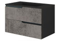 Πάγκος Επίπλου Μπάνιου Savini Due Winter Urban Grey 80cm με Νιπτήρα