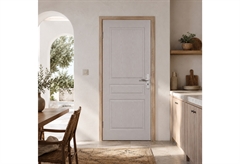 Πόρτα HDF Τύπου P 86x205cm Άβαφη Ασταρωμένη Αναστρέψιμη με Κάσα