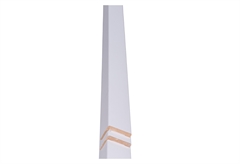 Σετ Ρυθμιζόμενα Περβάζια MDF 12x65mm Λευκά