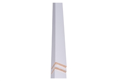 Σετ Ρυθμιζόμενα Περβάζια MDF 12x65mm Λευκά για Μεγάλες Πόρτες