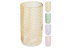 Γυάλινο Βάζο Nelly 19cm σε 4 Σχέδια