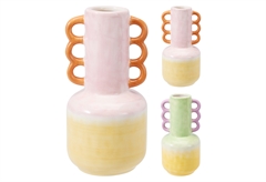 Βάζο με Λαβές Pastels 20.3cm σε 2 Σχέδια