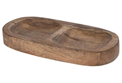 Διακοσμητικός Δίσκος Mango Wood 20x10cm
