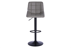 Σκαμπό Μπαρ Rogier Μ45xΠ43.5xΥ91-113cm Γκρι