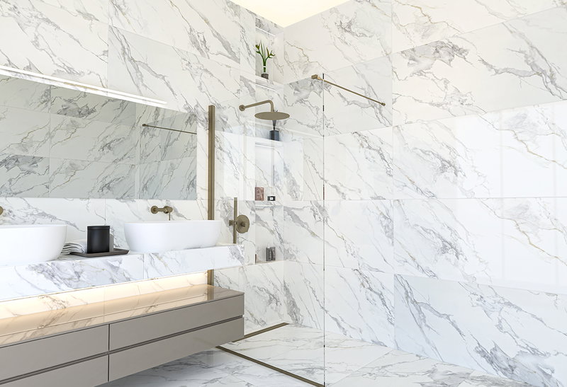 Γρανιτοπλακάκι Creta Gold 60x120cm Λευκό